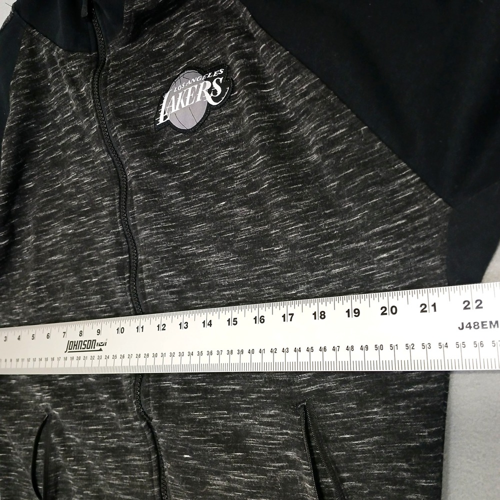 NBA Los Angeles Lakers Mens Size M Full Zip Mock Neck Long Sleeve Sweater - Picture 3 of 12